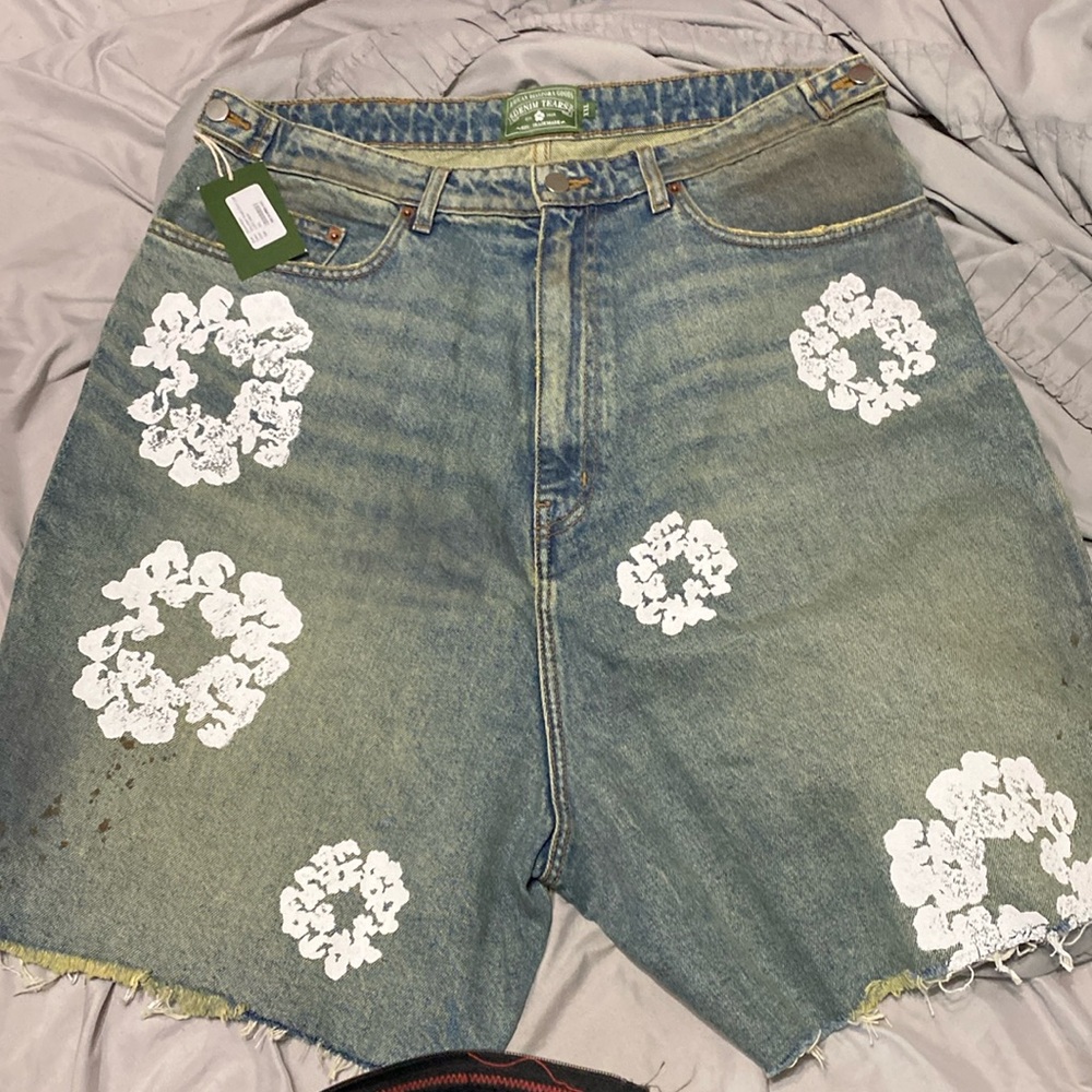 Denim shorts